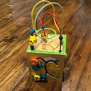 Colorful Wooden Activity Cube for Kids